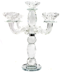 Świecznik kryształowy 5-ramienny 29cm