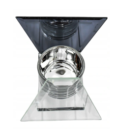 Świecznik szklany DIAMANT tealight 10cm