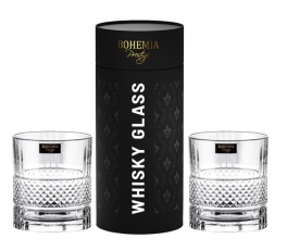 Szklanki do whisky Bohemia Prestige Elegante 2szt Tuba Prezent