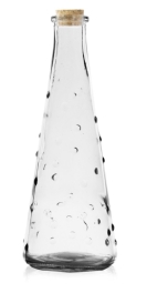 Szklana butelka z korkiem Tadar Stożek 250 ml