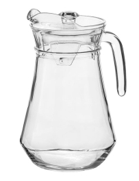 Dzbanek szklany do soku napojów z pokrywką Rumba 1300 ml