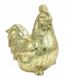 Figurka kura złota WIELKANOC duża 17x15 cm
