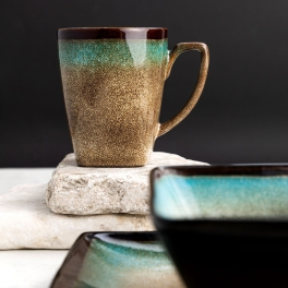 Kubek ceramiczny do kawy herbaty Jadeit 400 ml