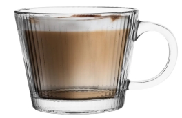 Kubek szklany filiżanka do kawy herbaty Selena 370ml