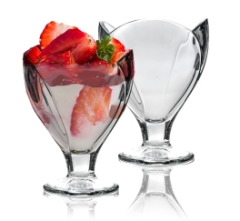 Pucharek szklany do lodów deserów Layla 280 ml