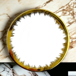 Talerzyk deserowy spodek porcelanowy Gold Dream 15cm