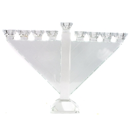 Świecznik kryształowy 9 świec 28x40 cm