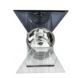 Świecznik szklany DIAMANT tealight 10cm