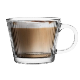 Kubek szklany filiżanka do kawy herbaty Selena 370ml