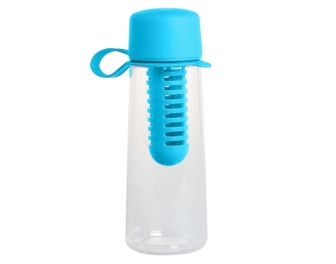 Butelka na wodę z wkładem na owoce Plast Team Hilo różowa