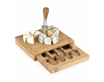 Deska do serwowania serów z narzędziami 21,8x19x3,5 cm