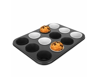Forma do pieczenia muffin z silikonowymi foremkami 35 cm