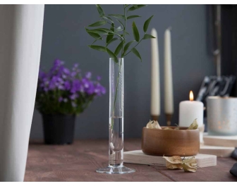 Świecznik ozdobny dekoracyjny szklany / wazon szklany Edwanex Tina 25 cm