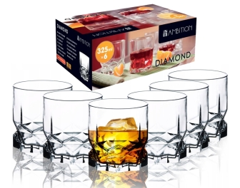 Szklanki do whisky Ambition Diamond 325ml kpl. 6szt