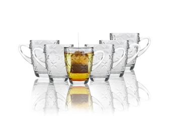 KUBEK Szklanka do kawy herbaty IRIS 300ML