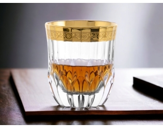 Szklanki do whisky Bohemia Prestige Złoto Mirador 350ml 6szt