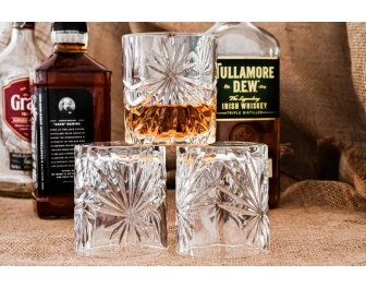 Szklanki do whisky Bohemia Prestige Fiore 320 ml 6 szt kpl